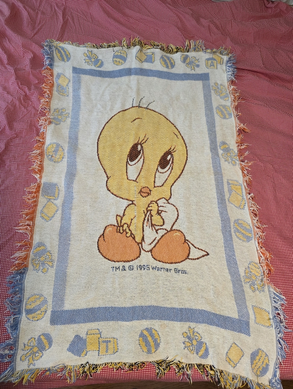 Tweety Bird Throw Blanket - Tweety Character Print